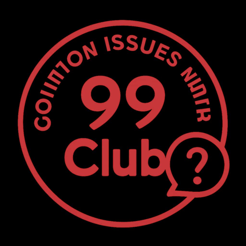 An icon representing common issues with the 99 Club app.