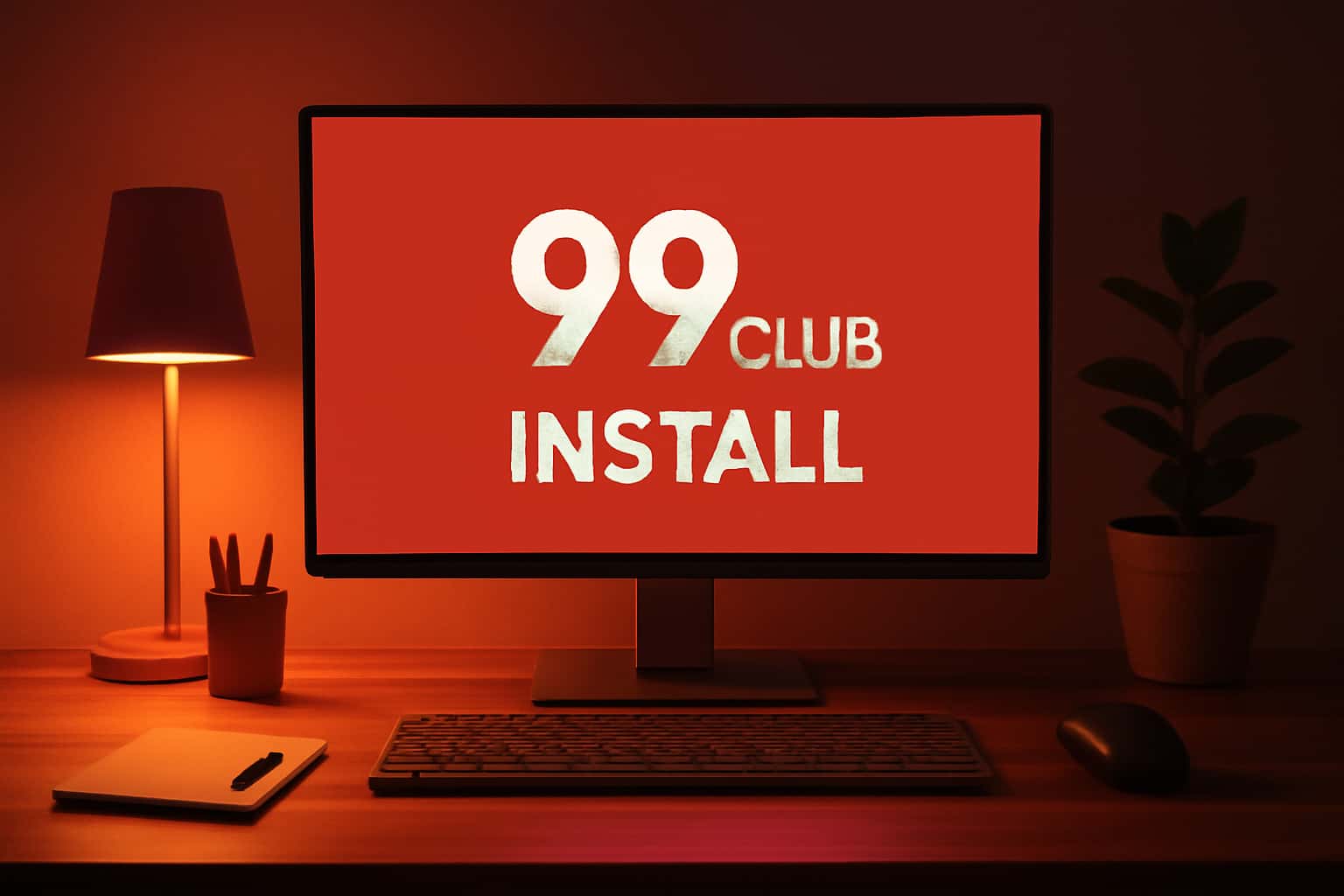 A neutral informational scene about 99 Club Install with clear text.