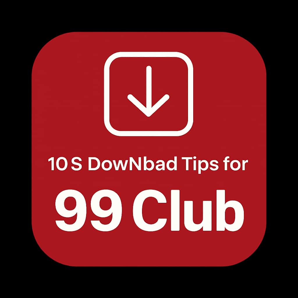Icon representing iOS download tips for the 99 Club app.