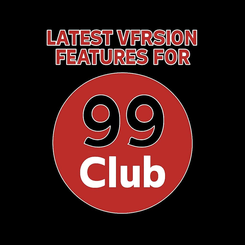A badge design representing the 99 Club app features.