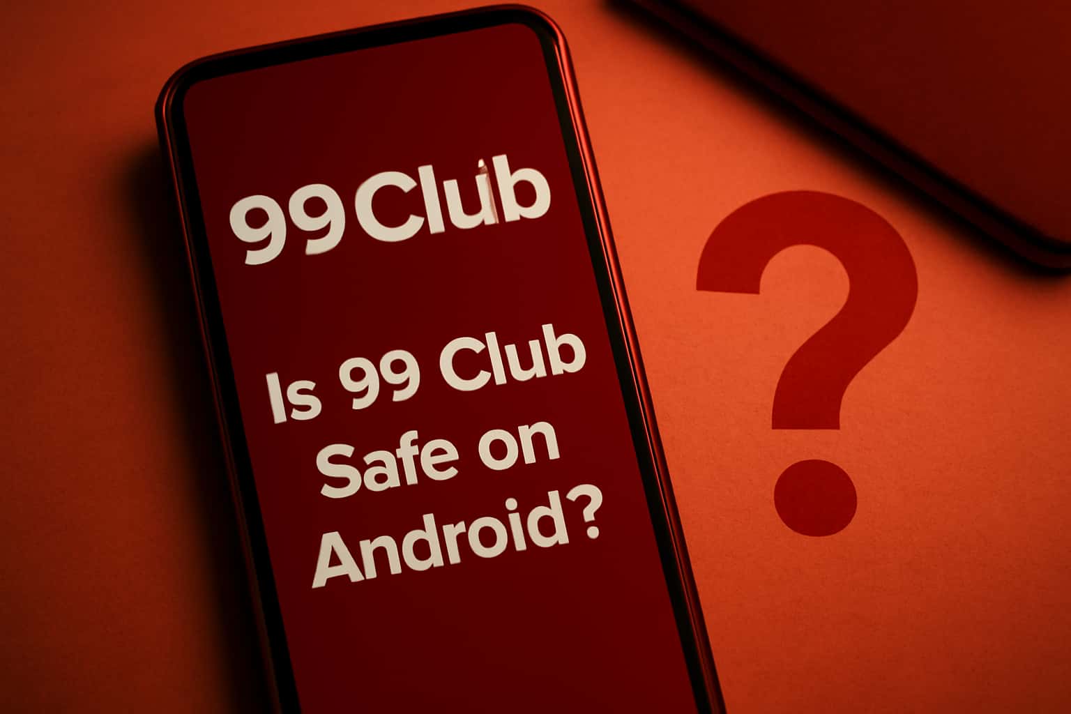 Visual representation of the safety features of the 99 Club app on Android devices.